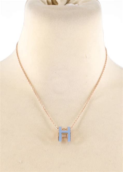 hermès pop h pendant necklace.